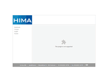 Tablet Screenshot of hima.be